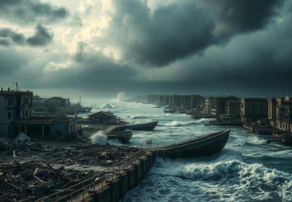 tsunami After 2 Earthquake in Russia
